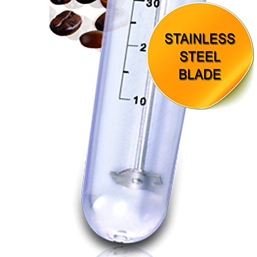 SAPIR SP-1163-B Elektrische Hand-Kaffeemischer Milchaufschäumer Cappuccino Mixer mit Messbecher, 15 cm, 15 W, schwarz - 4