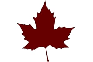 ‎SAMUNSHI Samunshi® Aufkleber Ahornblatt Autoaufkleber Ahorn 9,6 x 10cm burgundy