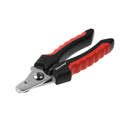IDEAPRO-Pet-Nail-Clippers-Dog-Cat-Grinder-Trimmer-with-Quality-Sharp-Stainless-Steel-Blades-Safety-GuardPrevent-Overcutting-NailsErgonomically-designed-handle-for-maximum-grip-and-comfort