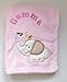 Personalised Baby Blanket. Luxurious wrap. Great Baby Gift. Choose from 6 Different Designs (Pink Elephant)