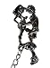 Produktbild Keychain beweglicher Schlüsselanhänger Sex Stellung 10 x 3 cm Ring 3 cm Ø Kamasutra Anhänger Deko GOR C4