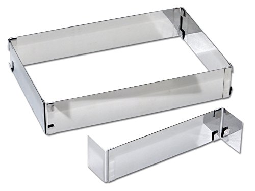 chg 9754-00 Kuchen-/Pizzarahmen mit Teiler / Höhe: 5,0 cm / Länge und Breite variabel - 2