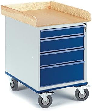 Wheeled Rolling filing cabinet, 07- 4357