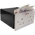 Imitation Double Plug Socket Secret Wall Safe Modern Finish Valuables Cash Jewellery Safe Stash Diversion Security Box