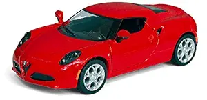 Kinsmart 1:32 Scale Alfa Romeo 4C Die-Cast Car with Openable Doors and Pull Back Action