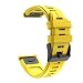 Produktbild happy event Schnellverschluss Easy Fit Silikon Ersatzarmband für Garmin Instinct (Gelb)