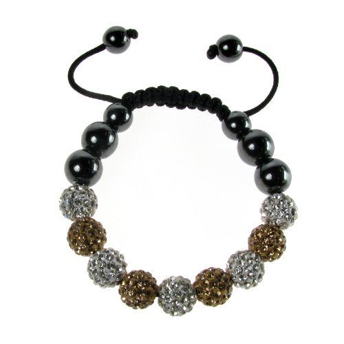 Women's, Girls, Ladies Disco Bracelet Shamballa Bracelet Crystal Dymonttee Balls Friendship bracelet - Christmas Gift Valentine Gift Bracelet Stunning Shiny Gold & Silver!