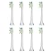 Produktbild 8 stk (2x4) E-Cron® Aufsteckbürsten. Philips Sonicare DiamondClean White Ersatz (Weiss). Voll Kompatibel zu den folgenden elektrischen Zahnbürstenmodellen von Philips: DiamondClean, FlexCare, FlexCare Platinum, FlexCare(+), HealthyWhite, 2 Series, EasyClean and PowerUp.