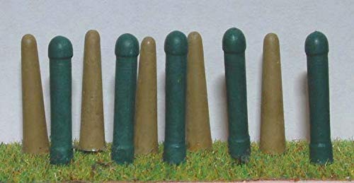 Langley Models10 Street Bollards 2 types O Scale UNPAINTED Metal Model Kit L10