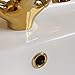 Produktbild Waschbecken Überlauf Abdeckung TROVE HOUSE MARKE Helsinki In Gold Farbe (8 Designs zur Verfügung)