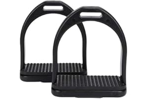 PSSOPP Staffe per Cavalli in plastica ad Alta Resistenza 2Pcs Staffe per Equitazione Staffe di Sicurezza per Equitazione Staffe per Sella(S)