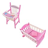 * Este producto es una silla de cama de juguete, que solo se puede usar para que los niños coloquen su muñeca, no para empujar a sus bebés o mascotas.