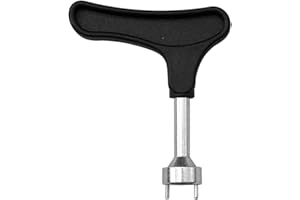 Rosojodg Schwarz Werkzeug zum Entfernen von Golfschuhen, Kunststoff und Zinklegierung, Spike-Schraubenschlüssel, Zubehör, 7,8 x 9,0 cm