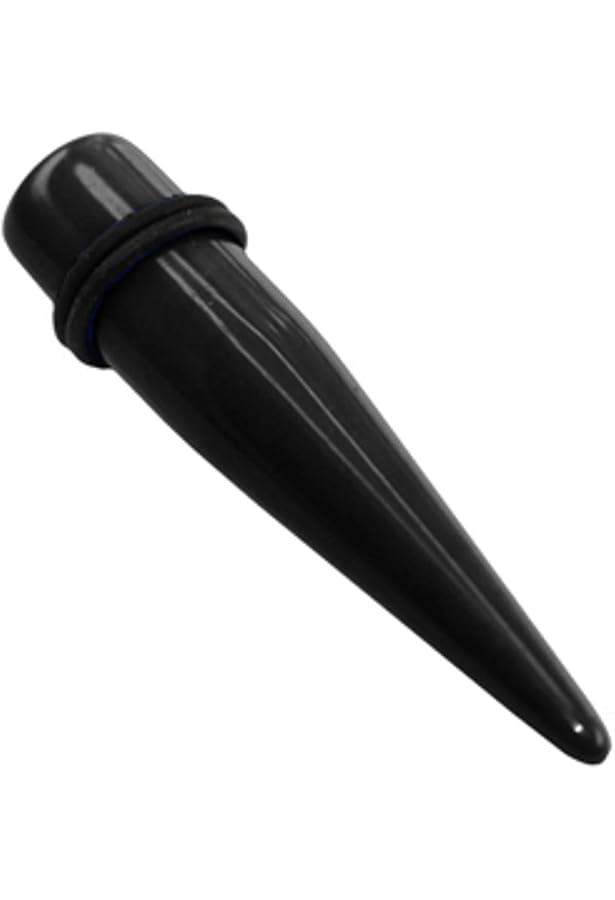 Tige D'Élargissement Piercing Acrylique Noir - Piercingline