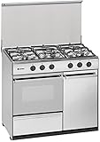 Meireles G 2950 DV Cuisinière Acier inoxydable Gaz - Fours et cuisinières (Cuisinière, Acier inoxydable, Rotatif, Devant, Gaz, Butane)