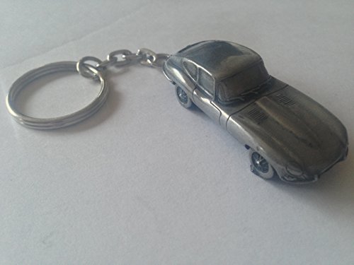Sports Car E Type Series 1 FHC 3D split-ring keyring FULL CAR ref101