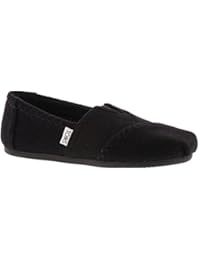 TOMS - Alpargatas de Lana para mujer negro Schwarz (black/wool/faux shearling)
