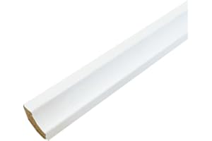 FLOORING DIRECT Laminate Scotia Floor Beading 2.4m x10 Lengths (White)