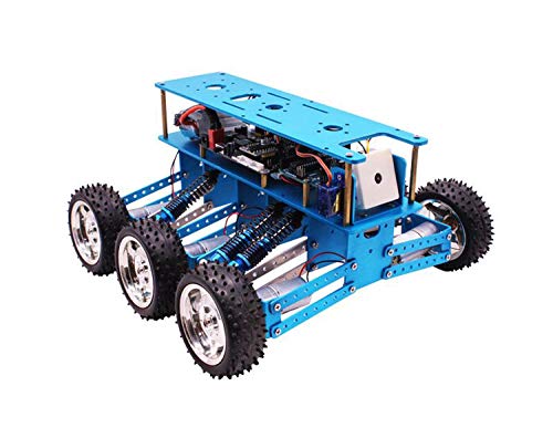 Preisvergleich Produktbild Evin Einstiegsprogrammierungsroboter, DIY intelligente Suche und Rettung von Sechsradantrieb Leichtradantrieb Rahmen Offroad-Roboter