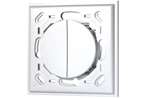 Interrupteur mural double sans plaque EnOcean compatible Odace - Trio2sys