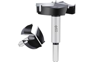 ASNOMY Punta Forstner per trapano in carburo, 60mm punta Forstner per legno duro, Legno Drill Bits set, kit di utensili per la lavorazione del legno per legno compensato di plastica