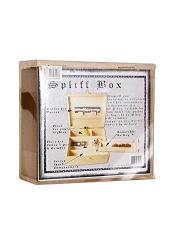 Spliff Box mit herausnehmbarer Bauunterlage - 170x150x66mm Magnetverschluss