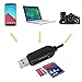Produktbild Sunhoyu 3in1 USB + Micro USB SD TF Micro SD Kartenleser Adapter Datenkabel Für Samsung LG