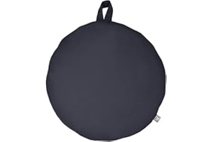 rucomfy Beanbags Indoor/Outdoor Circle Smarty Floor Cushion Beanbag. Use As Cushion, Pillow or Chair. Water Resistant. L72cm x W72cm (Navy)