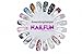 NAILFUN 10 Nail Art Display Wheels with 20 Tips