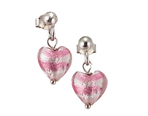 Scout – 262091100 – Boucles d’Oreilles Enfant – Argent 925/1000 – Muranoglass