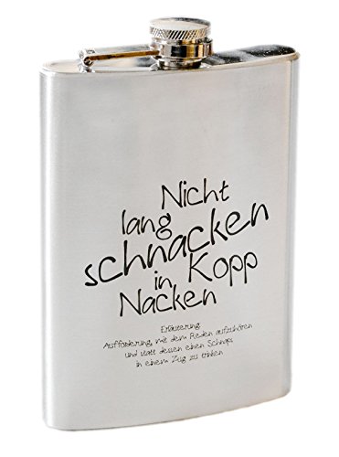 FLACHMANN EDELSTAHL 200 ML MIT GRAVUR, FOTOGRAVUR WUNSCHTEXT WUNSCHGRAVUR (EINSEITIG) - 3