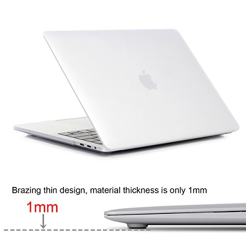MacBook Pro 13 Hülle 2016,Fodlon ® Matt Serie Ultra Slim Hartschale Tasche Schutzhülle Case für Apple MacBook Pro 13 Zoll mit Retina Display (A1706 / A1708) -Transparent - 4