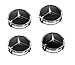 Price comparison product image Wheel Centre Caps Mercedes Benz Set of 4 75 mm Black Replacement Hub Cap Hub Caps for Mercedes-Benz Wheel Caps Hub Caps Wheel Hub Cap Black 66470200