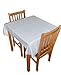 Large Highchair No Mess Splash Mat/Table Protector -Aqua Blue With White Polkadots