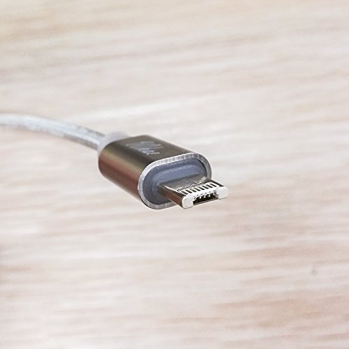 Wkae® 1M Metall geflochtenes 2-in-1-Blitz zum USB-Kabel 8-Pin + Micro-USB-Ladekabel / Daten-Synchronisierungs-Kabel f¨¹r iPhone SE / 5 / 5s / 5c / 6 / 6S Plus-Apple iPad Mini / IPAD AIR / iPod nano / iPod Touch / Android , Samsung S7 S6 S5 S4 S3 Hinweis4 Note3 und mehr, HTC, Motorola, Sprint, Nokia, LG, Sony, Blackberry und vieles mehr - 4