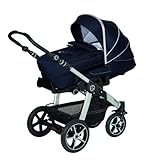 Mit dem sportlichen Kinderwagen Racer GTS von Hartan genießen Sie von Geburt an wentigen Fahrkomfort. Dank der großen Einzelschwenkräder ist der Racer GTS auch geländetauglich und somit für jedes Terrain geeignet.