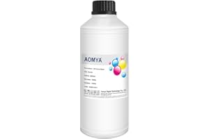 AOMYA DTF Ink 1000ml Auto-Fill DTF Transfertinte für DTF Film, Nachfülltinte für alle EPN DTF Drucker, ET-8550 ET-8500 DX5 DX7 5113 XP600 I3200 usw. Heat Transfer Printing Ink Set Schwarz