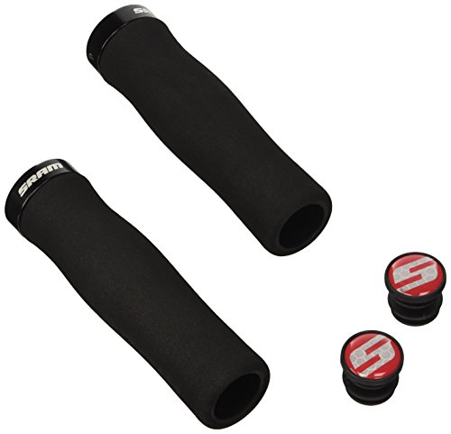SRAM 00.7915.068.060 Locking Grips Contour Foam Manopole Manubrio Bici, 129mm, Mod. 2014, 2 pezzi, colore: Nero, taglia unica