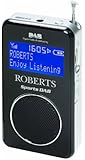 Roberts Radio Sports DAB/FM RDS Personal Digital Radio with Loudspeaker - Black