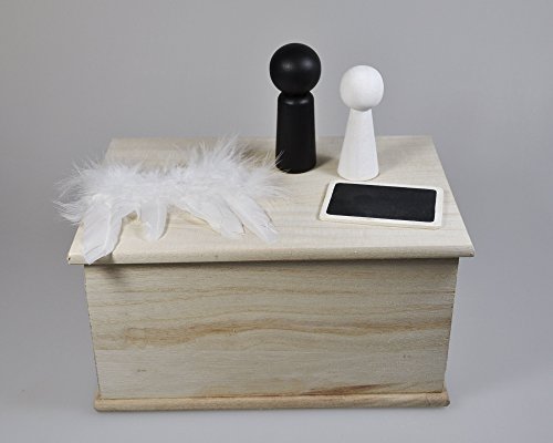 Geldgeschenk Hochzeit Frau Wundervoll – Truhe groß – aus Holz (21,5 x 14,5 x 11 cm) / Hochzeitsgeschenk / Hochzeitsgeldgeschenk - 3
