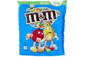 Caramelo crujiente de chocolate M&M | M&M's | Crujiente maxi | Peso total 374 gramos