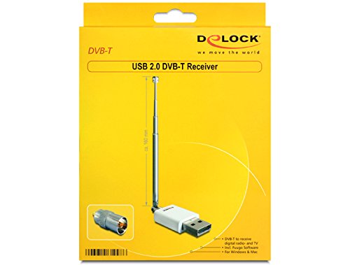 Preisvergleich Produktbild DeLock USB2.0 DVB-T Receiver - DVB-T-Empfänger - Hi-Speed USB, 61998
