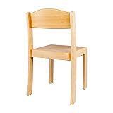 Kinder Jonas Stuhl aus Holz, (Kindergarten Qualität) - 3