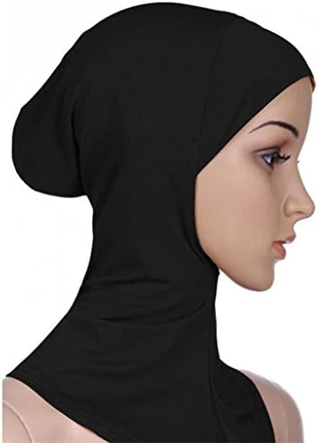 Lilyeyes Soft Muslim Full Cover Inner Hijab Cap Islamic Underscarf Neck Head Bonnet Hat