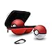 Produktbild FOONEE Tragetasche Kompatibel mit Poke Ball Plus Controller 2018, Schutzhülle Eva Portable Travel Pokeball Tasche für Nintendo Switch Zubehör Pokeball - Rot Weiß