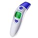 Produktbild TKLOVIN Ohrthermometer Fieberthermometer Stirnthermometer, Digitaler medizinischer Infrarot fieberwarnungs thermometer für Säuglinge und Kinder Erwachsene-- CE und FDA Zertifiziert (Blau)