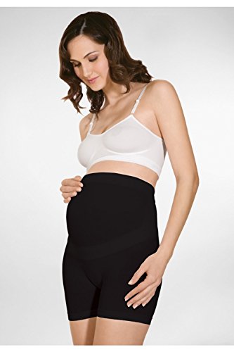 RelaxMaternity 5120 (Black, M) cotton short pregnancy support pants