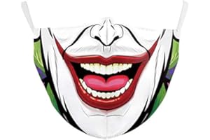 eBoutik -Spooky Face Coverings Face Mask Reusable - Washable & Breathable - Social Distancing Aid