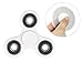 Produktbild Finger Hand Turbo Spinner Tri Bar Kreisel Anti Stress Fidget ADHS EDC Spielzeug Konzentration Weiß/Schwarz