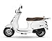 Produktbild Retro Roller Neo 125 ccm 90 kmh weiß glanz Motorroller Scooter Moped Easy Cruiser